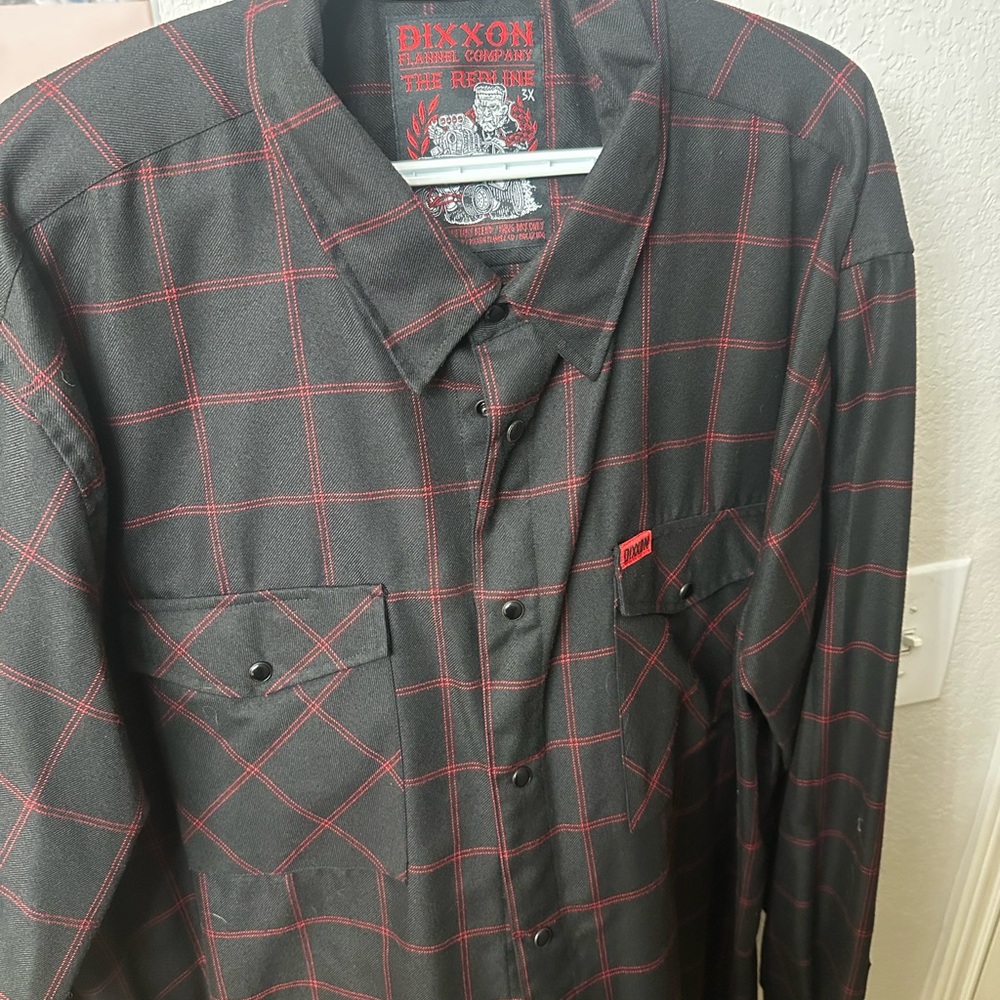 Dixxon Men's The Redline Pearl Snap Flannel